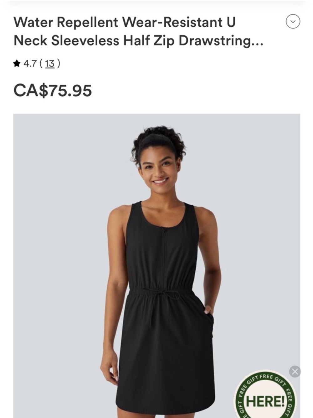 Brandnew  halara dress